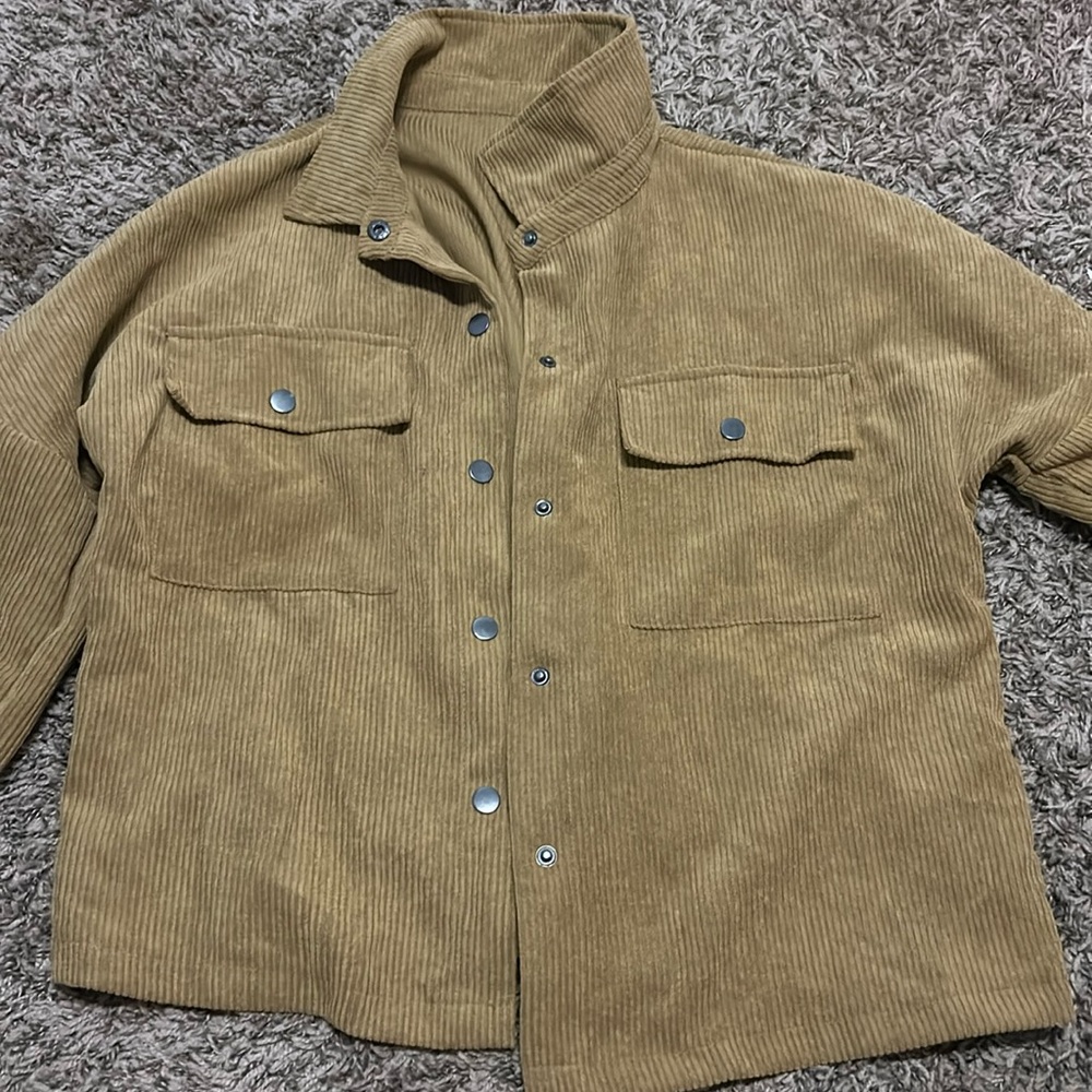 Cropped corduroy jacket